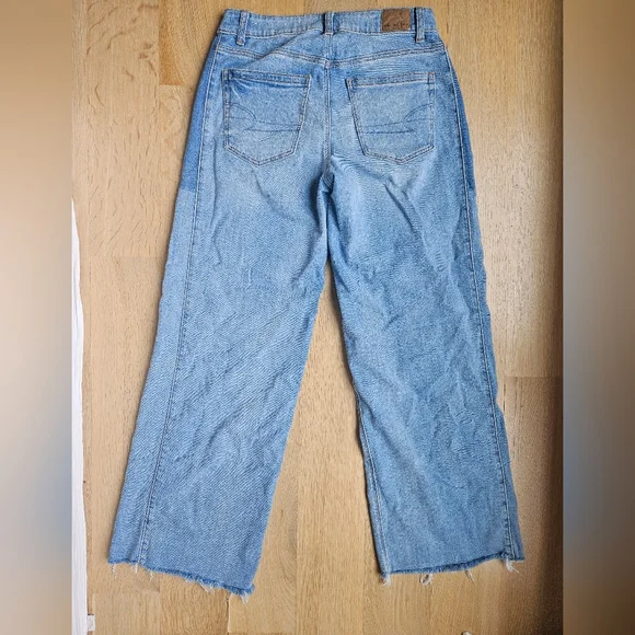 AE Dreamy Drape Stretch Patchwork Low-Rise Baggy Wide-Leg Jean - Picture 4 of 4